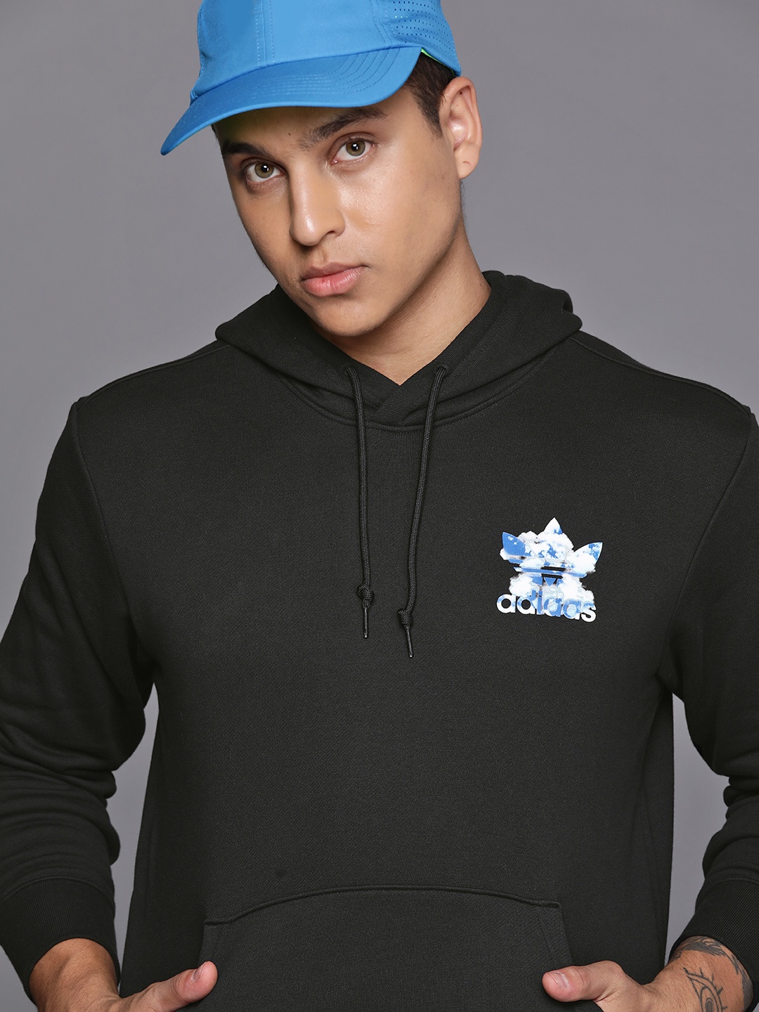 

ADIDAS Originals Graphics Cloudy Trefoil Hooded Sweatshirt, Black