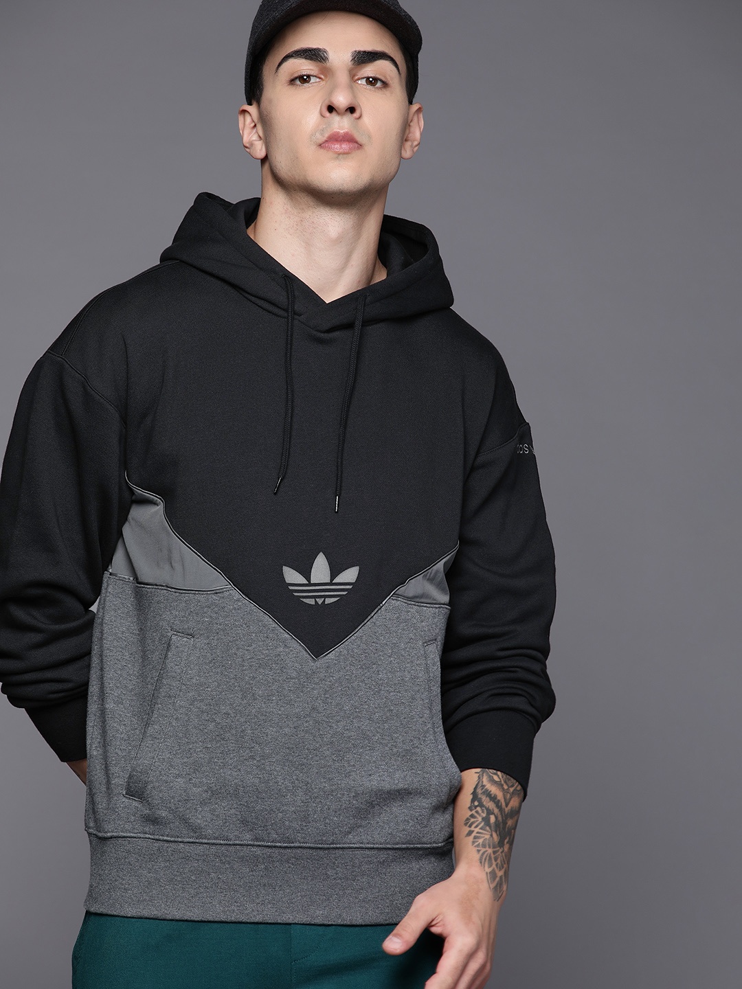 

ADIDAS Originals Seasonal Reflective Hooded Sweatshirt, Black