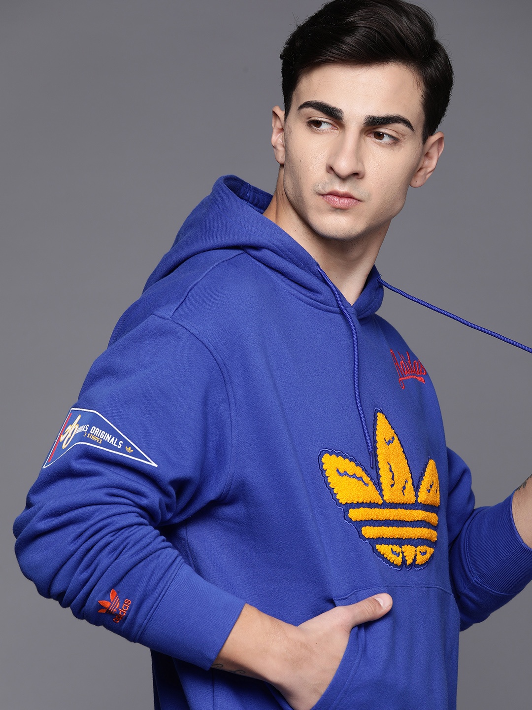 

ADIDAS Originals Collegiate Badge Hooded Sweatshirt, Blue