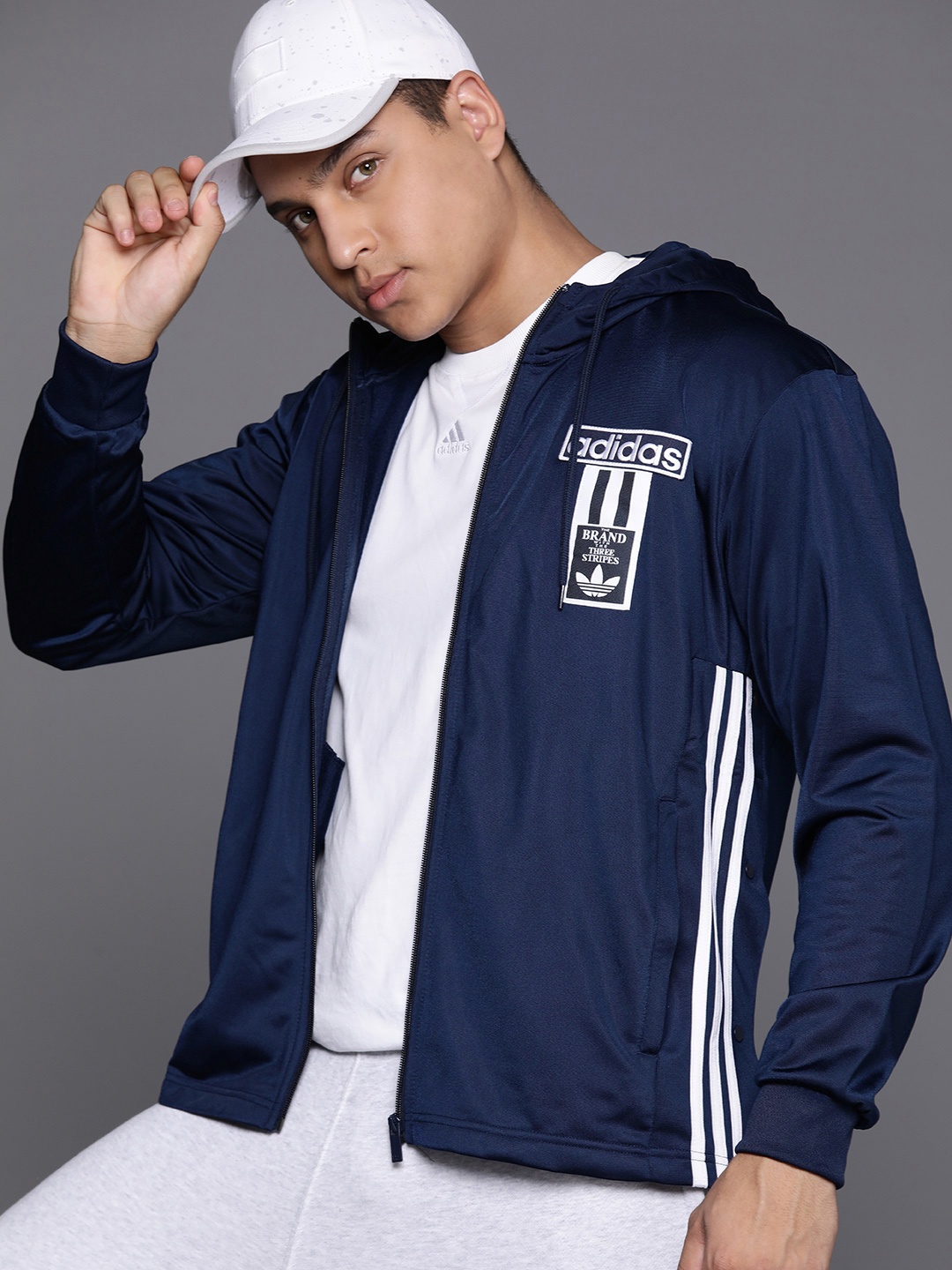 

ADIDAS Originals Adicolor Adibreak Full Zip Hooded Sweatshirt, Navy blue