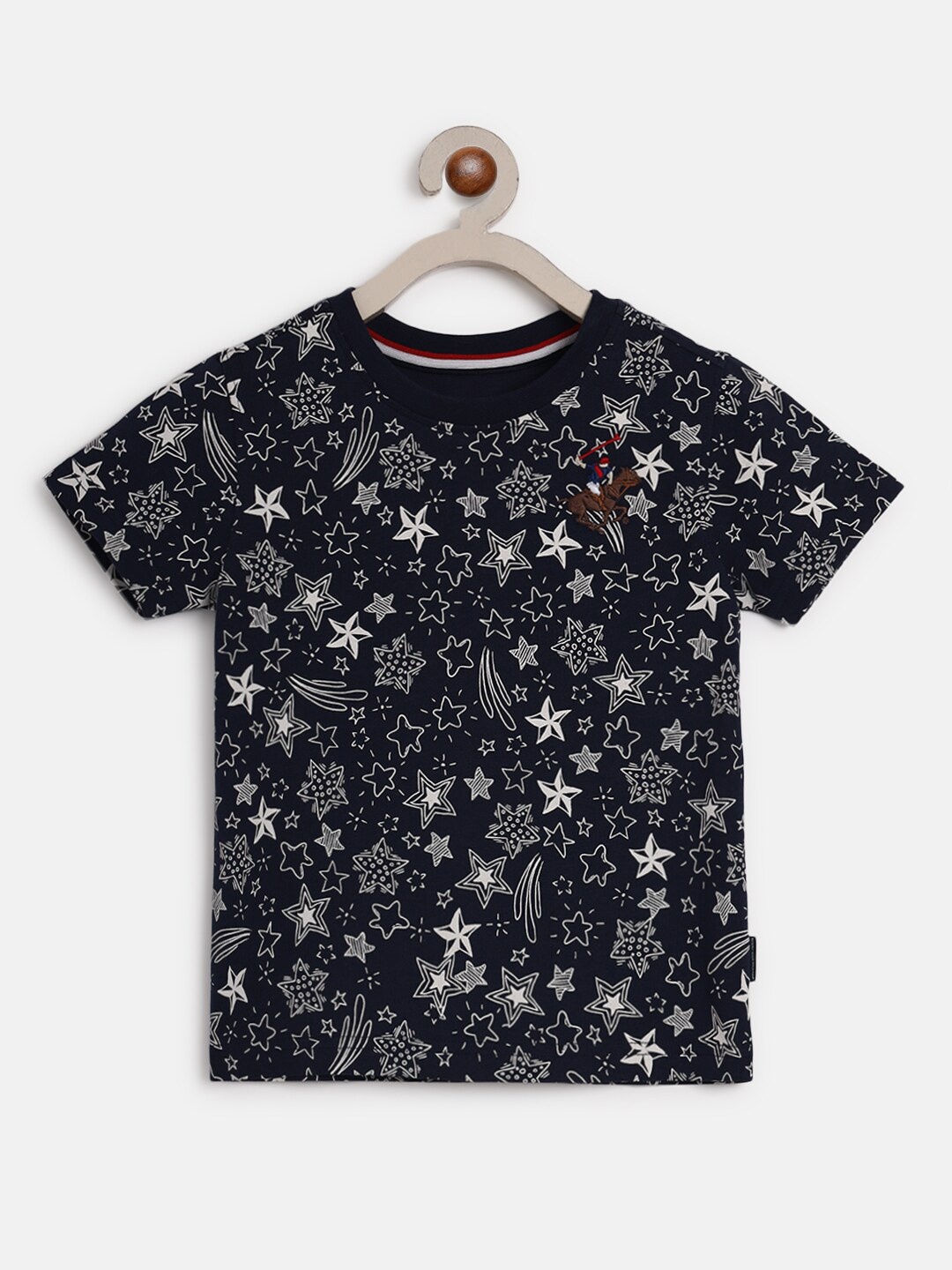 

Beverly Hills Polo Club Boys Conversational Printed Pure Cotton T-shirt, Black