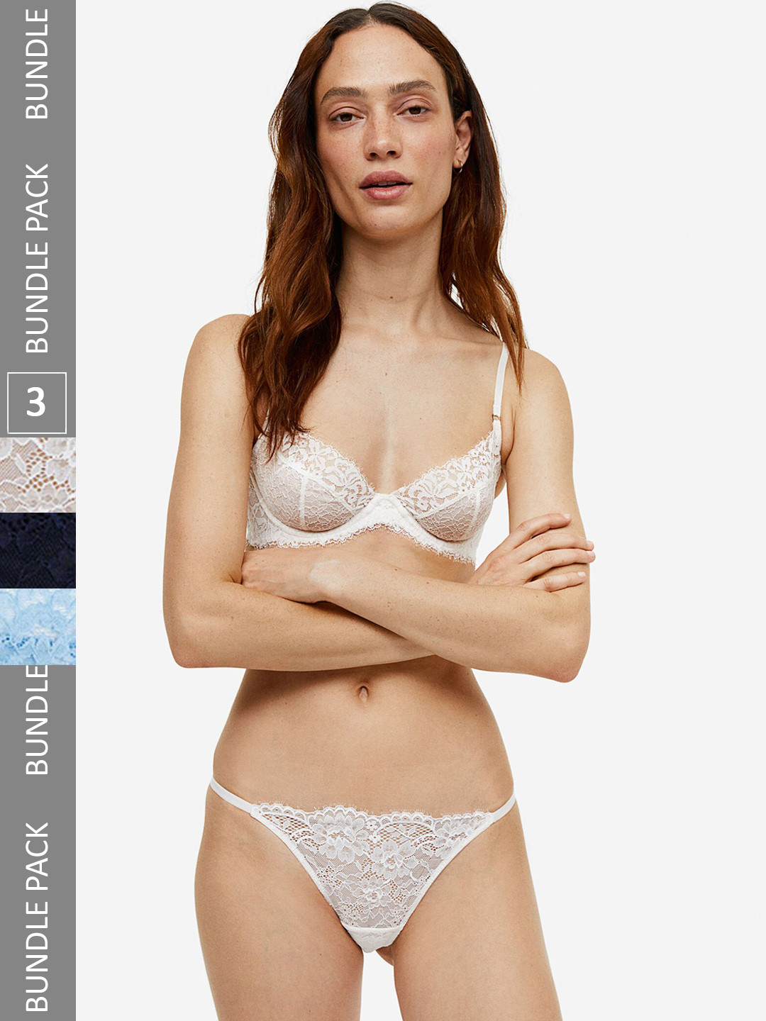 

H&M 5-Pack Thong Briefs, Blue