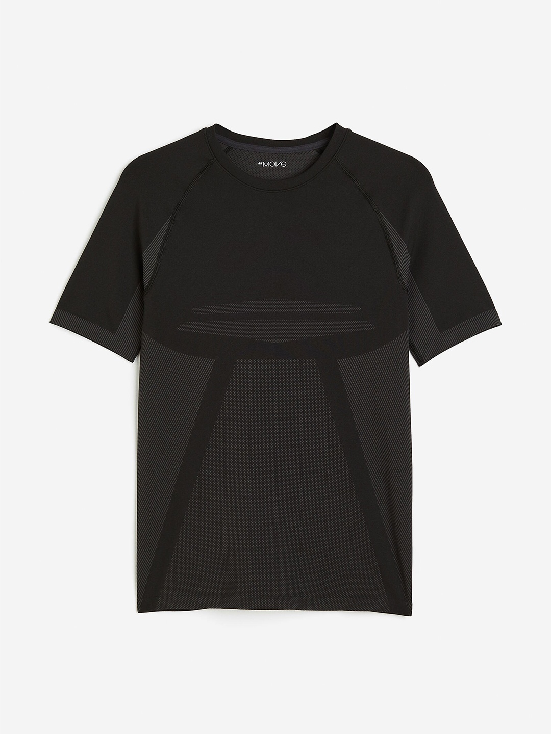 

H&M Men DryMove Seamless Sports Top, Black
