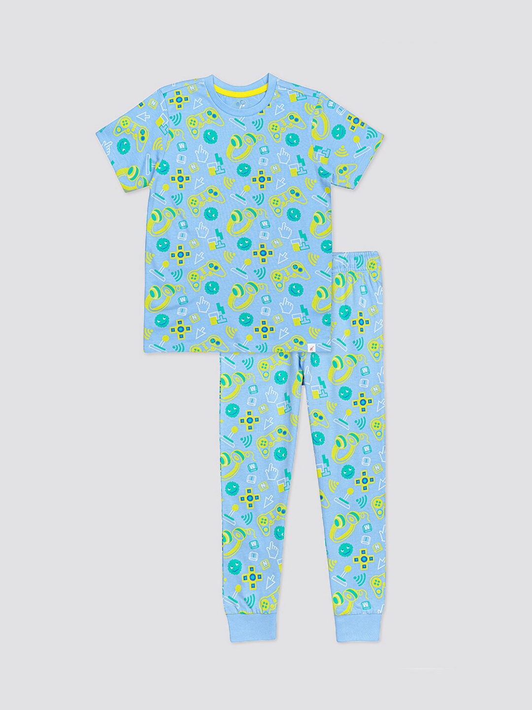 

H By Hamleys Boys Printed T-Shirt With Joggers, Blue
