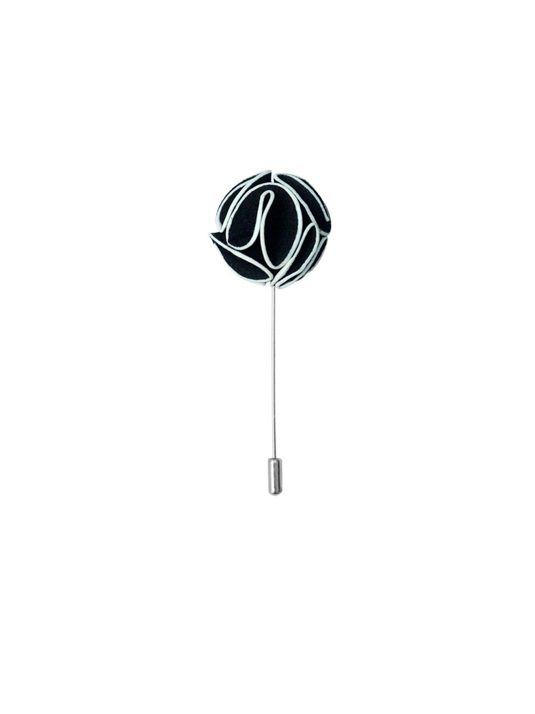 

The Tie Hub Blossom Flower Lapel Pin, Black