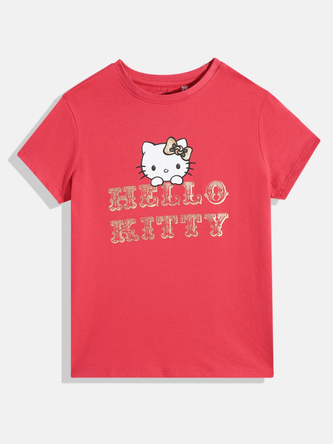 

Hello Kitty Girls Hello Kitty Printed T-shirt, Pink