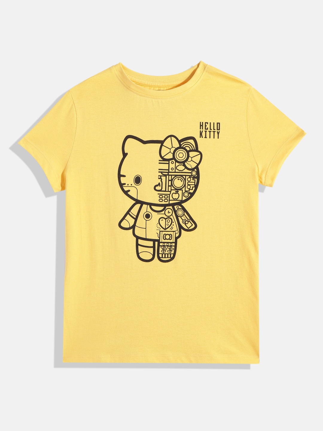 

Hello Kitty Girls Hello Kitty Printed T-shirt, Yellow