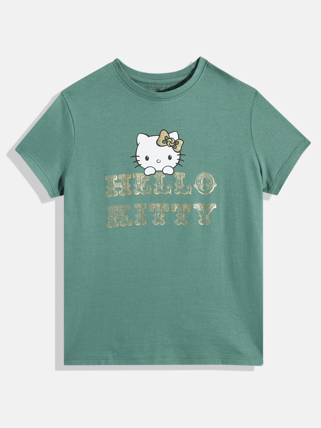 

Hello Kitty Girls Hello Kitty Printed T-shirt, Green