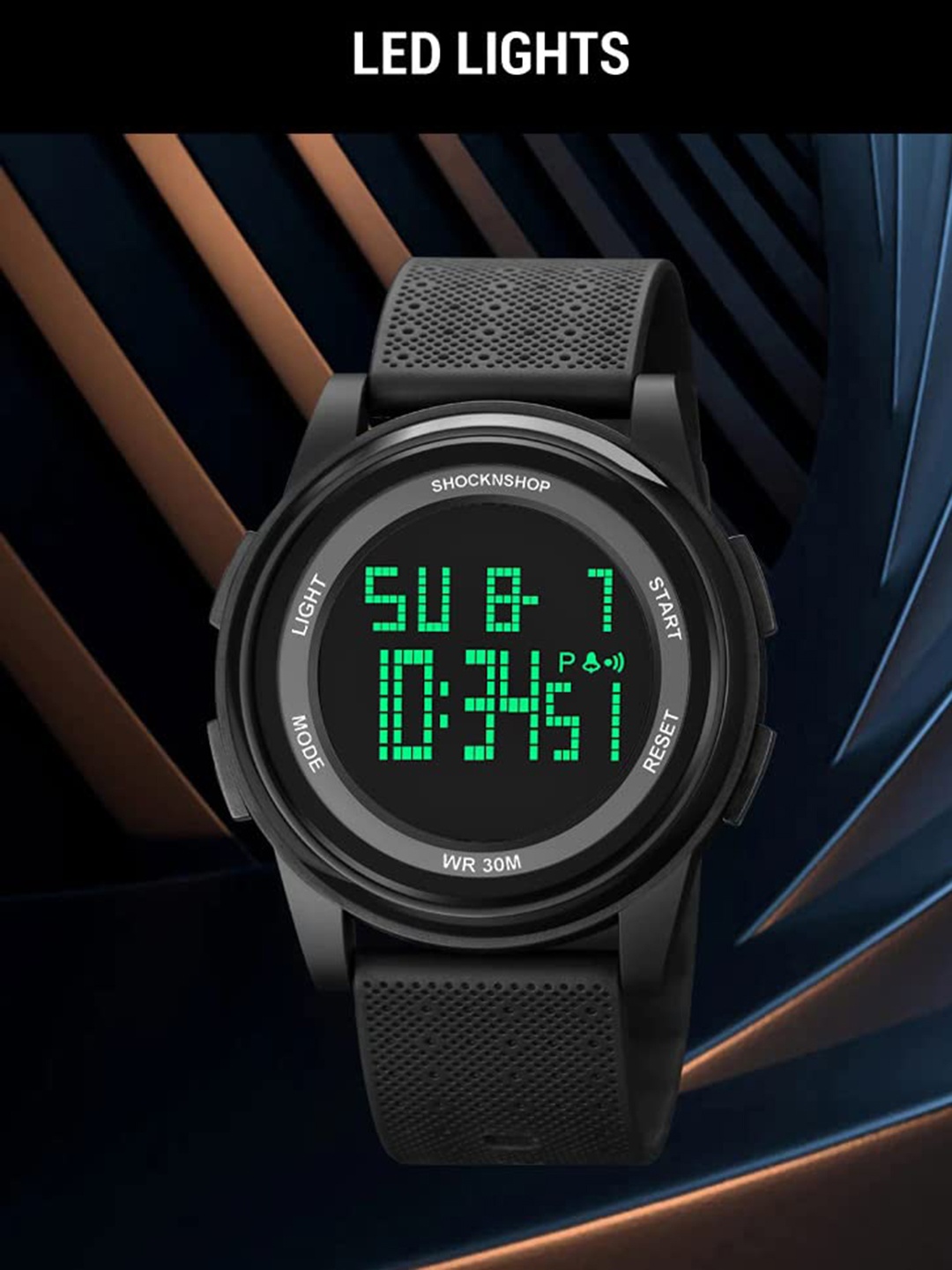 

Shocknshop Unisex Analogue Multi Function Watch WCH27Black, Black