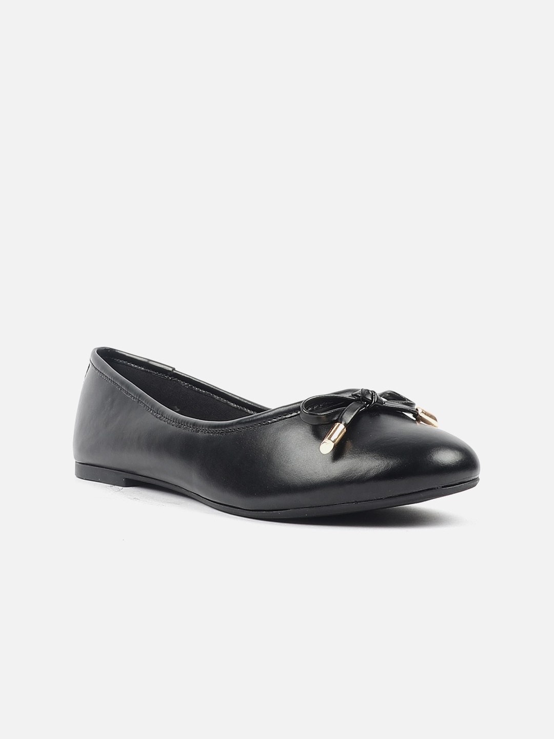 

Carlton London Round Toe Ballerinas With Bows, Black