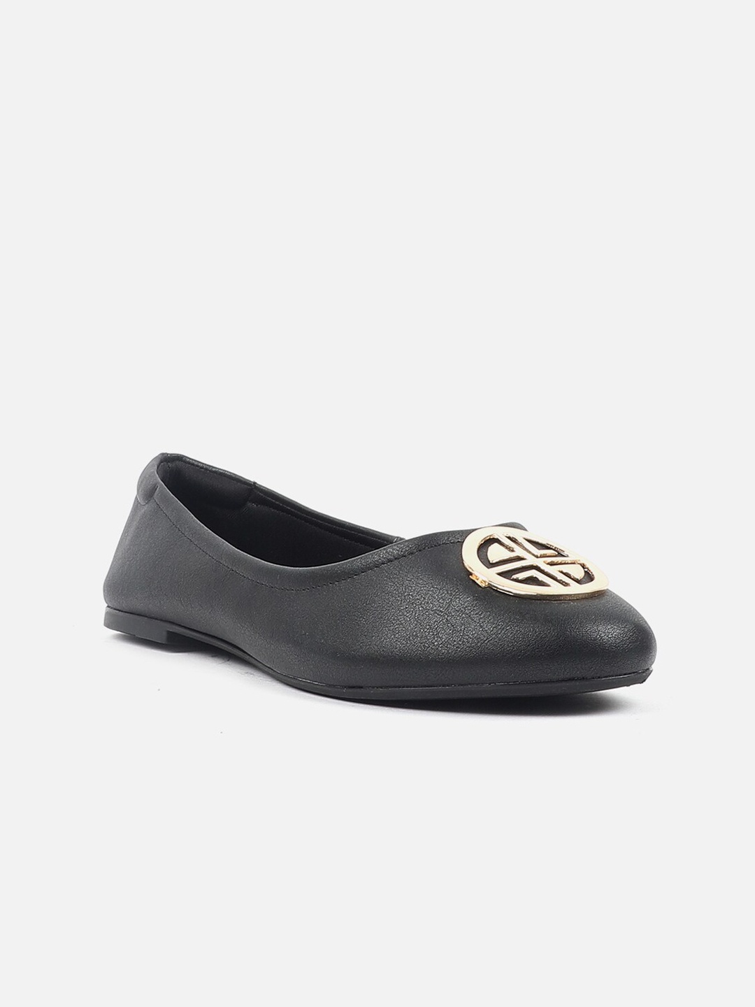 

Carlton London Embellished Round Toe Ballerinas, Black