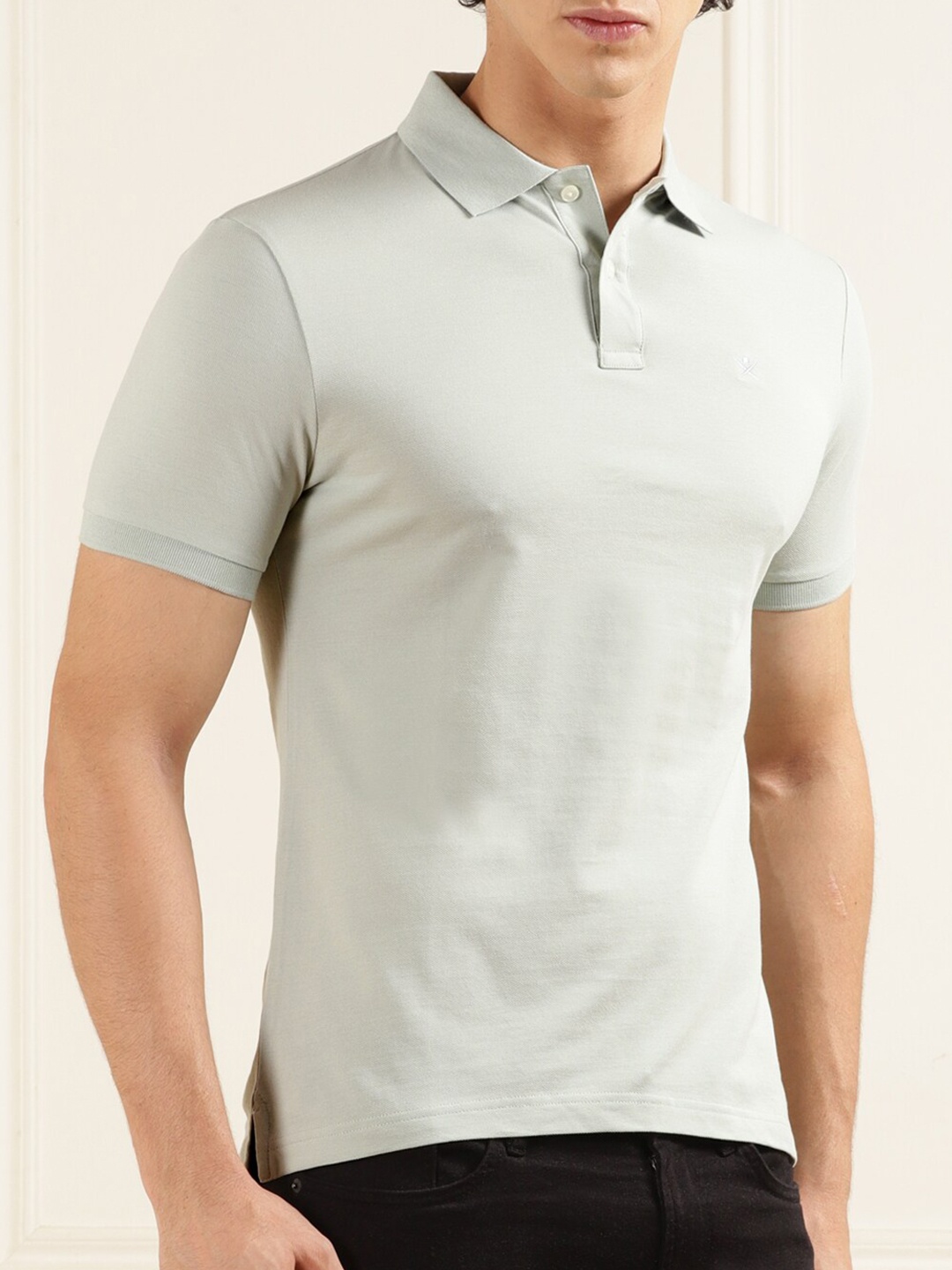 

HACKETT LONDON Polo Collar Cotton T-Shirt, Green