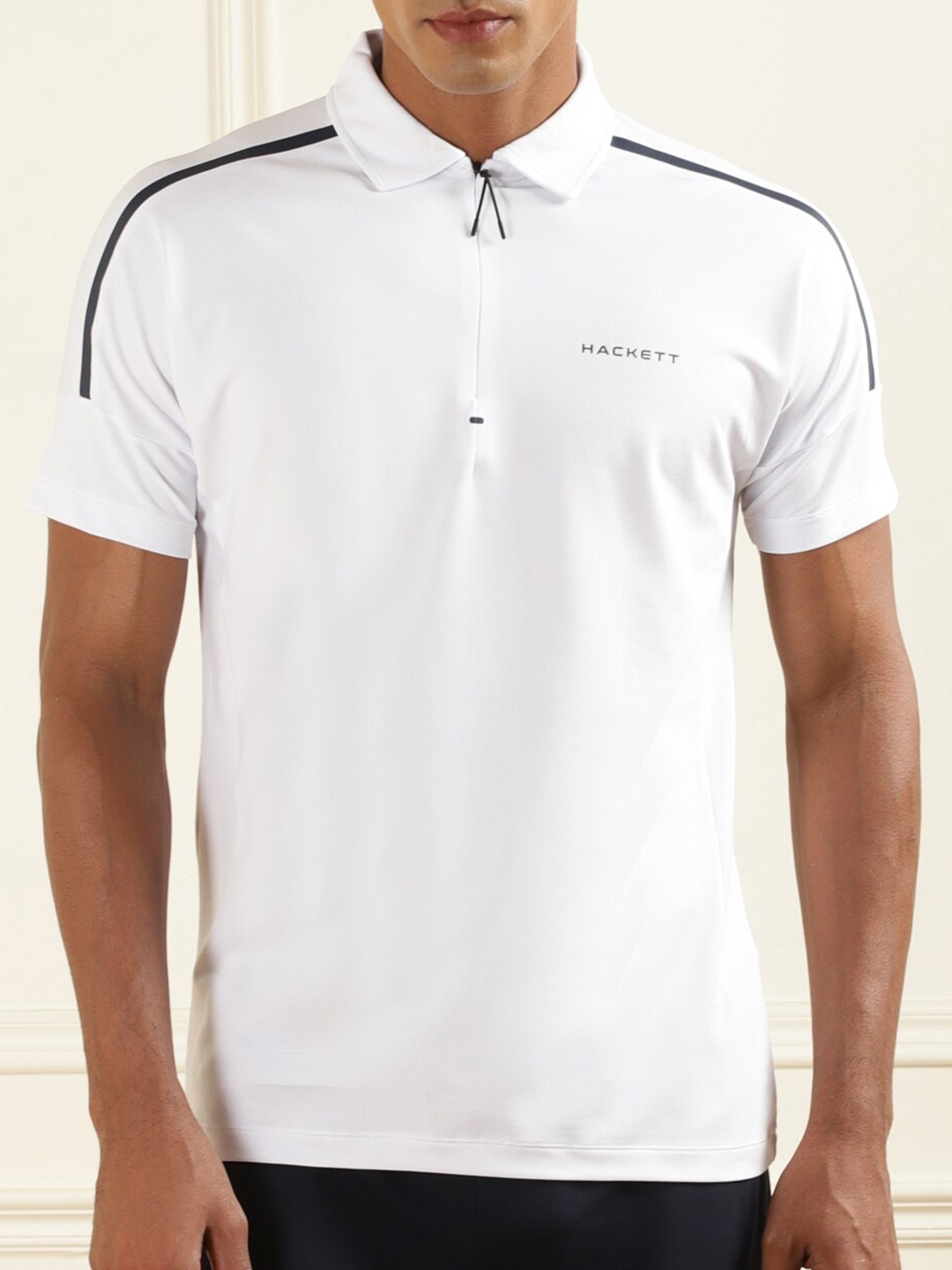 

HACKETT LONDON Cotton Polo Collar T-shirt, White