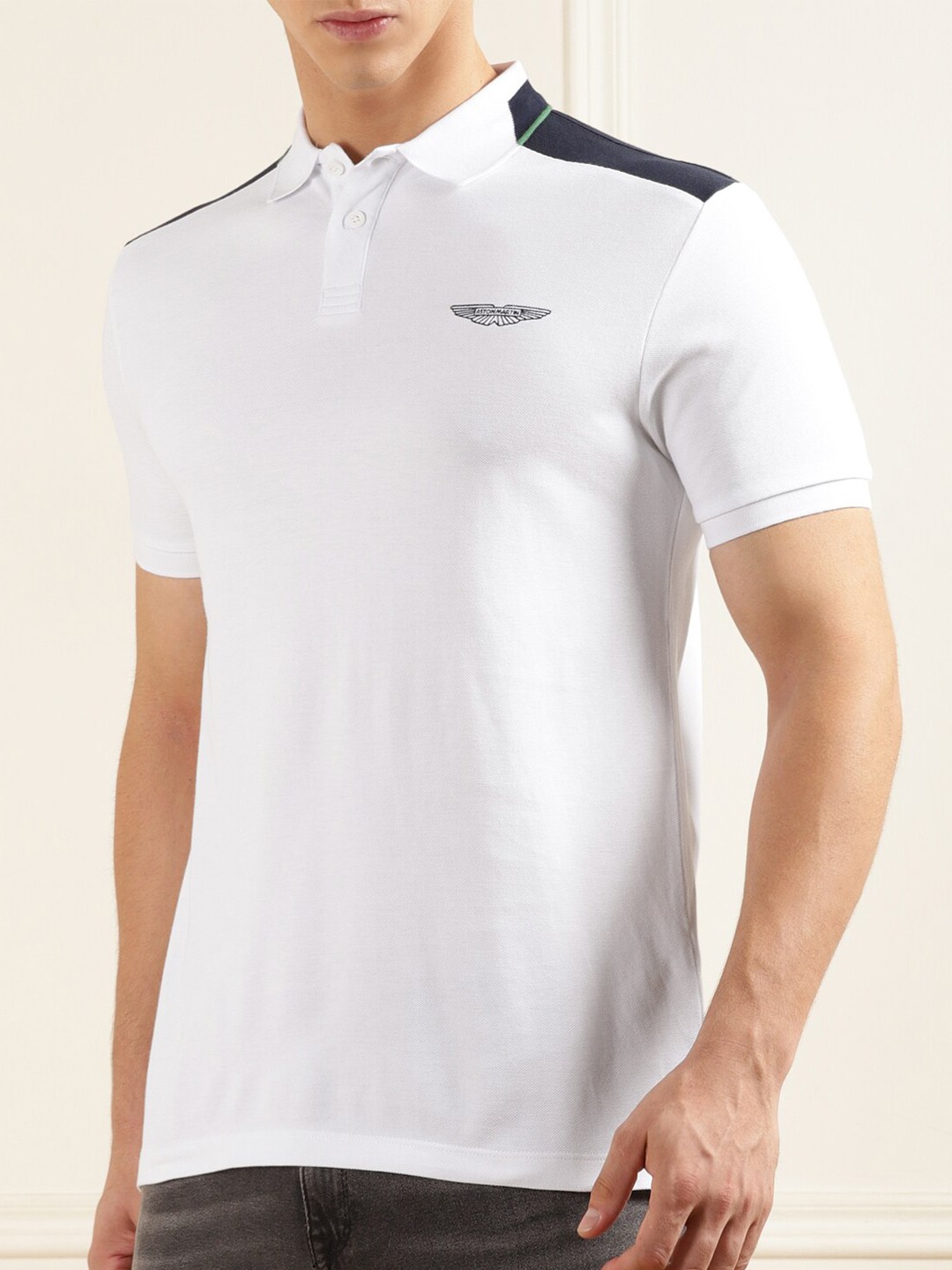 

HACKETT LONDON Cotton Polo Collar T-shirt, White