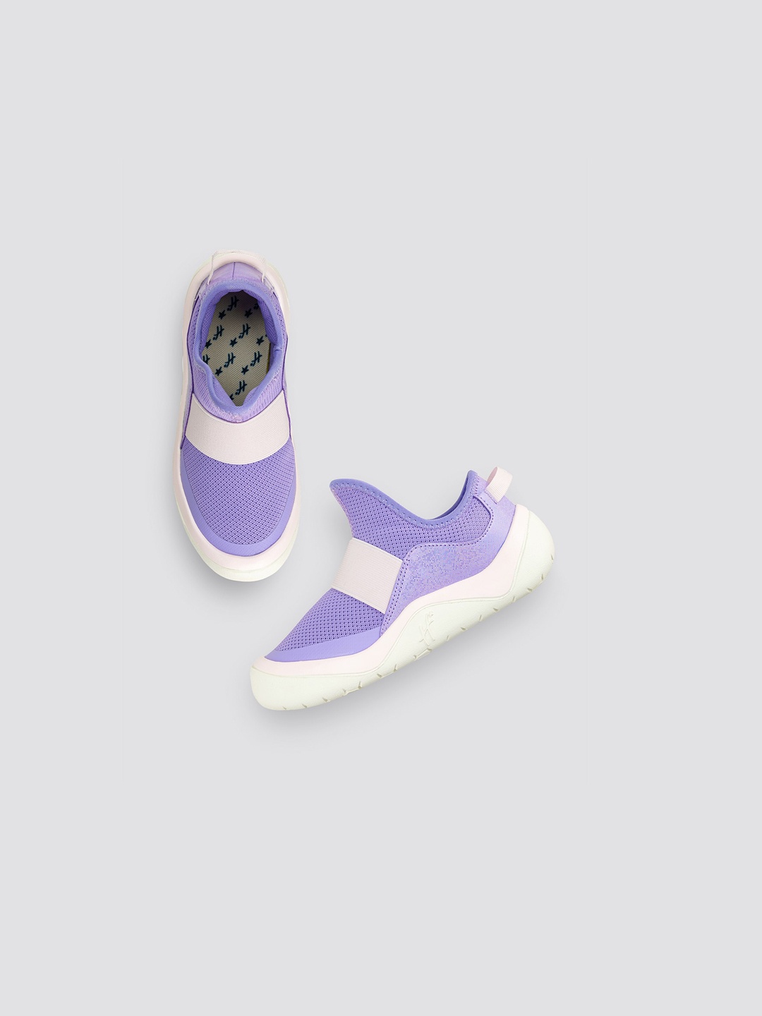 

H By Hamleys Girls Colourblocked Slip-On Sneakers, Lavender