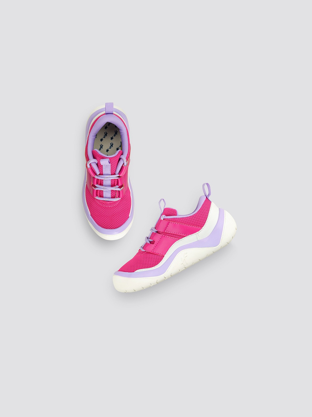 

H By Hamleys Girls Textured Lace-Up Sneakers, Pink