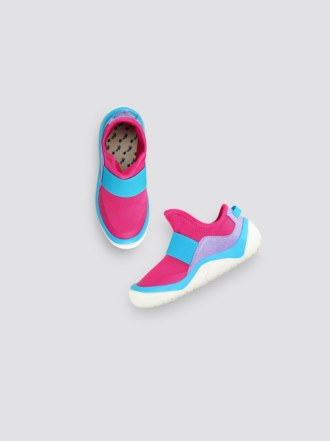 

H By Hamleys Girls Colourblocked Slip-On Sneakers, Pink