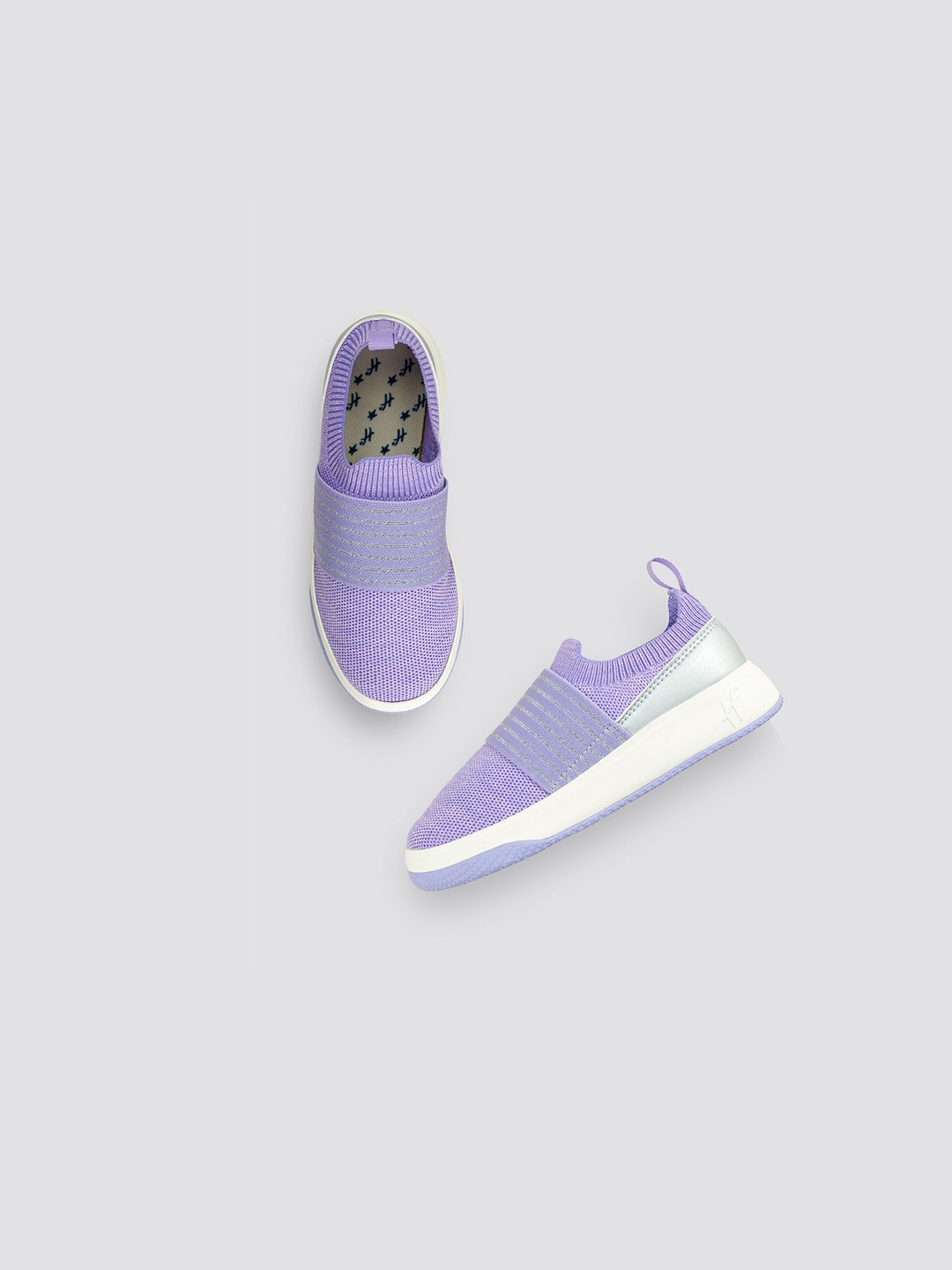 

H By Hamleys Girls Textured Slip-On Sneakers, Lavender