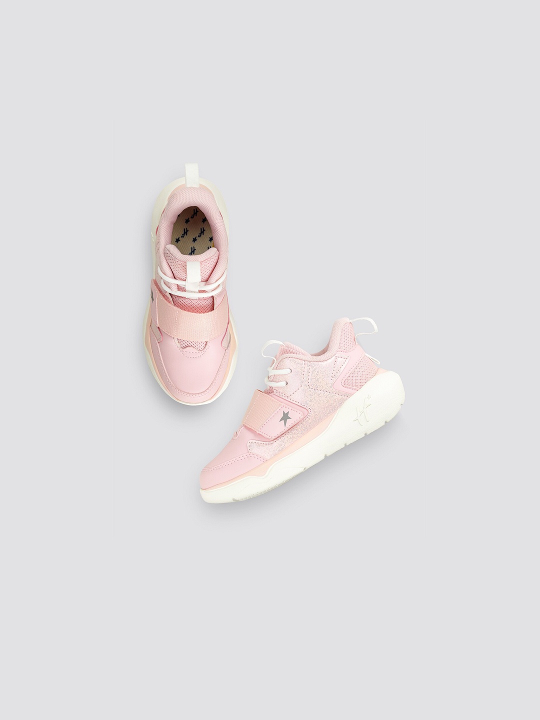 

H By Hamleys Girls Textured Basics Sneakers, Pink