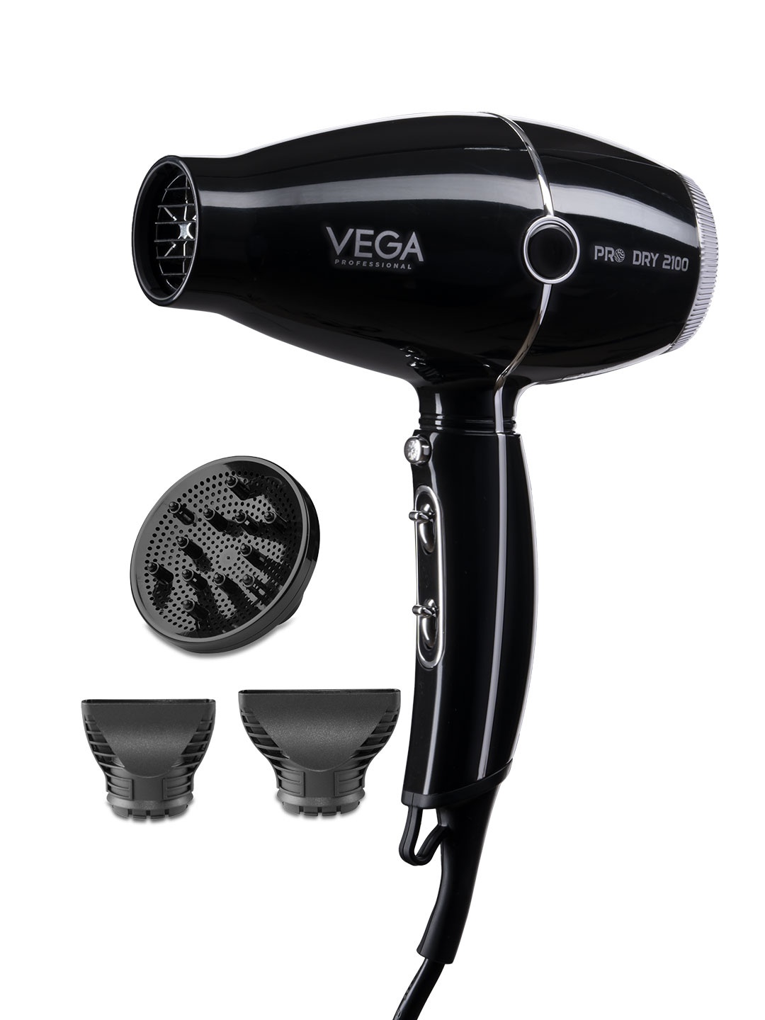 

VEGA PROFESSIONAL VPPHD-02 Pro Dry 2000-2200W Hair Dryer with Cool Shot Button - Black