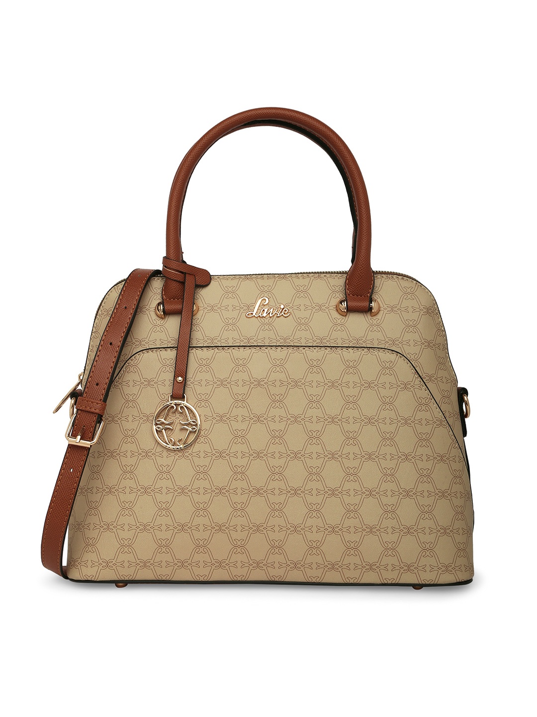 

Lavie Printed Structured Handheld Bag, Beige