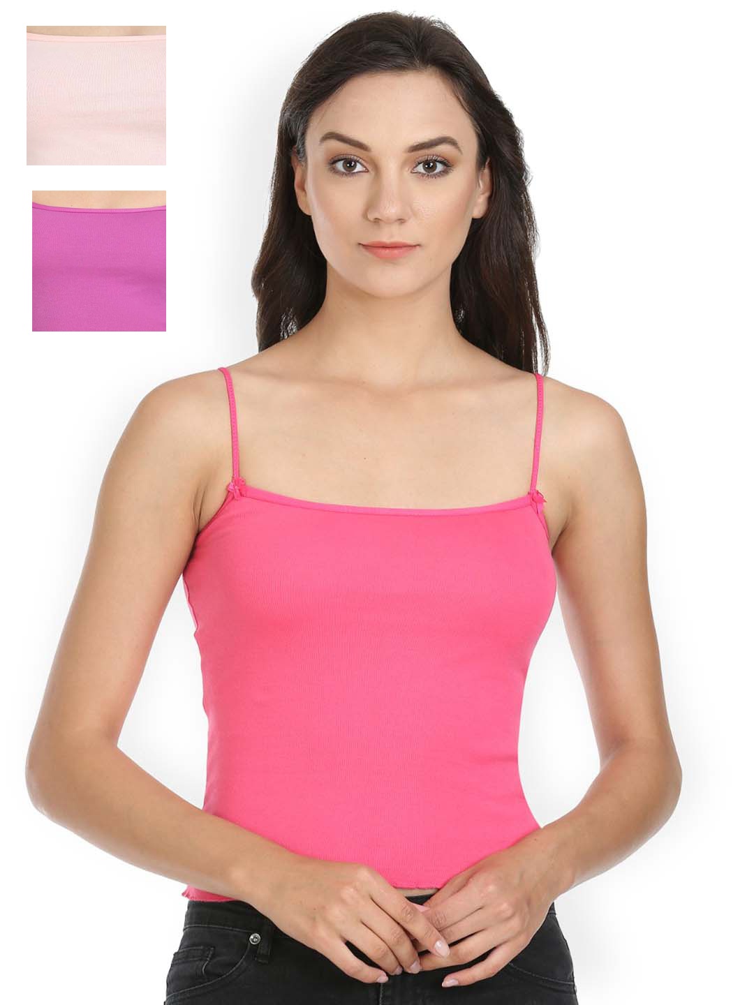 

Bodycare Pack of 3 Camisole E48PELINPI, Peach