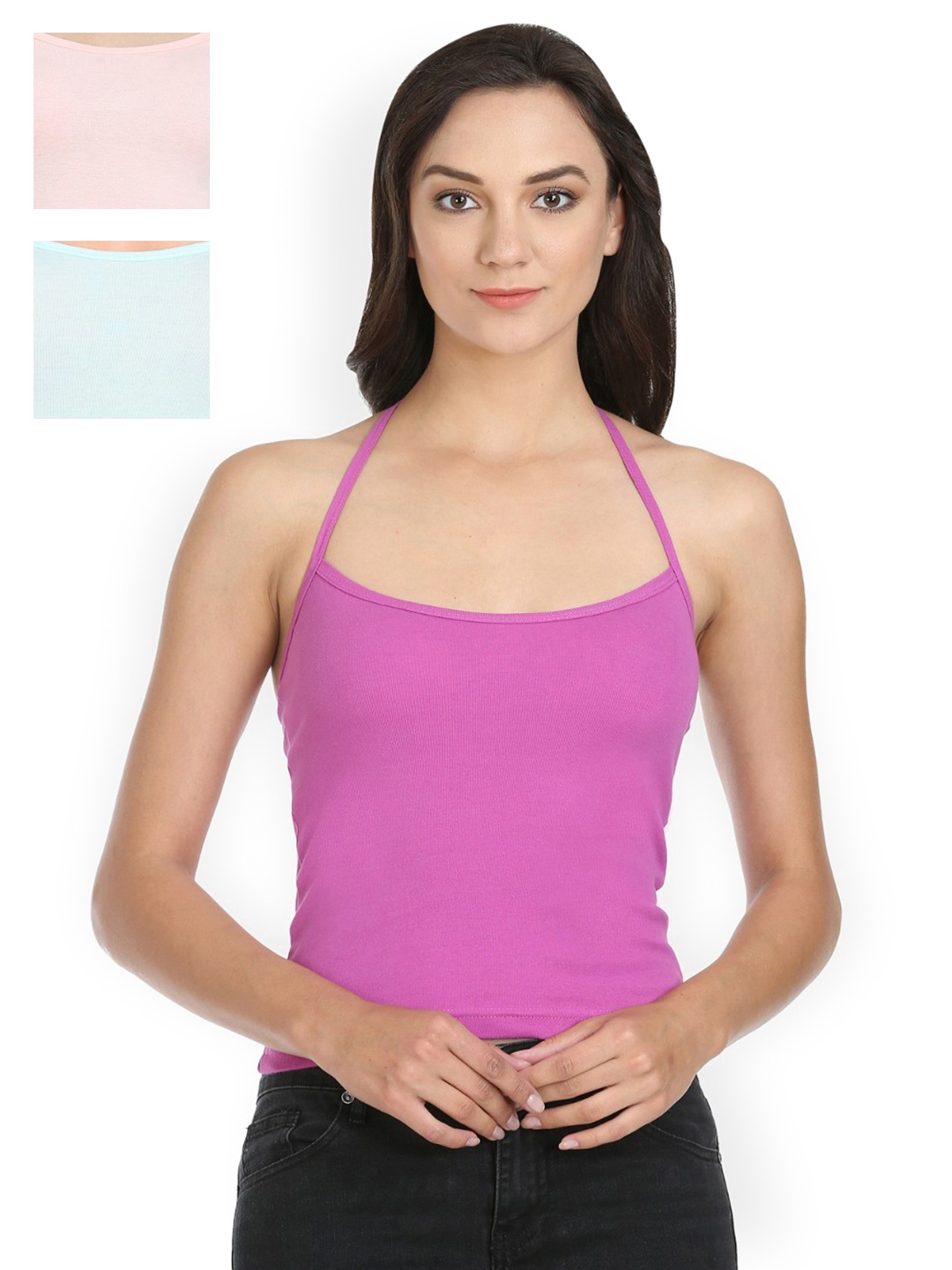 

Bodycare Pack of 3 Camisoles E61PET.SKYLI, Turquoise blue
