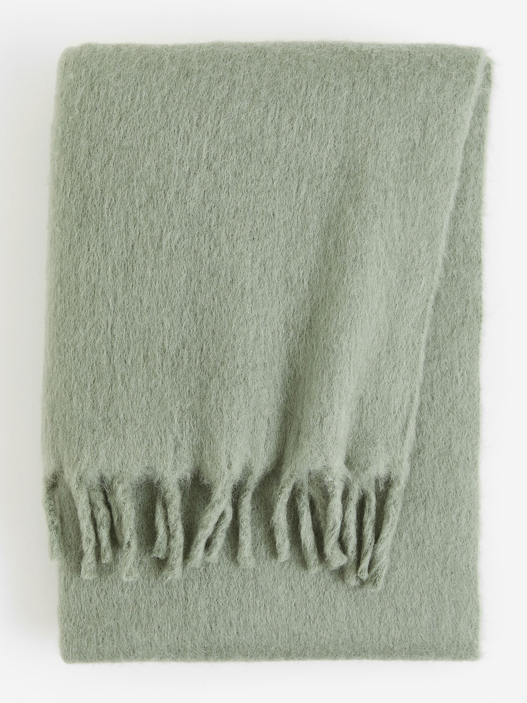 

H&M Green Wool-Blend Blanket