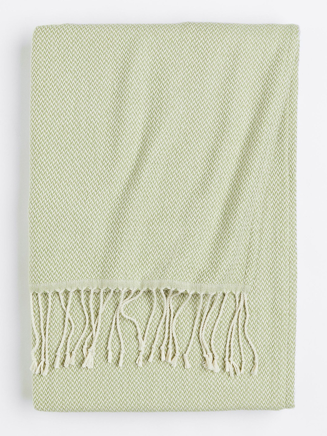 

H&M Green Jacquard-Weave Blanket