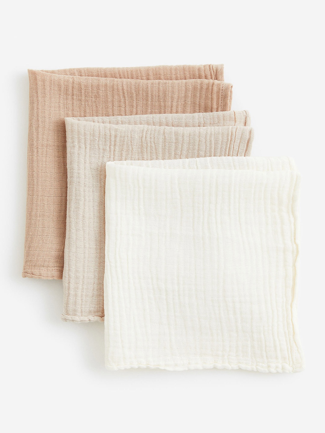 

H&M Girls Beige 3-Pack Muslin Comfort Blankets