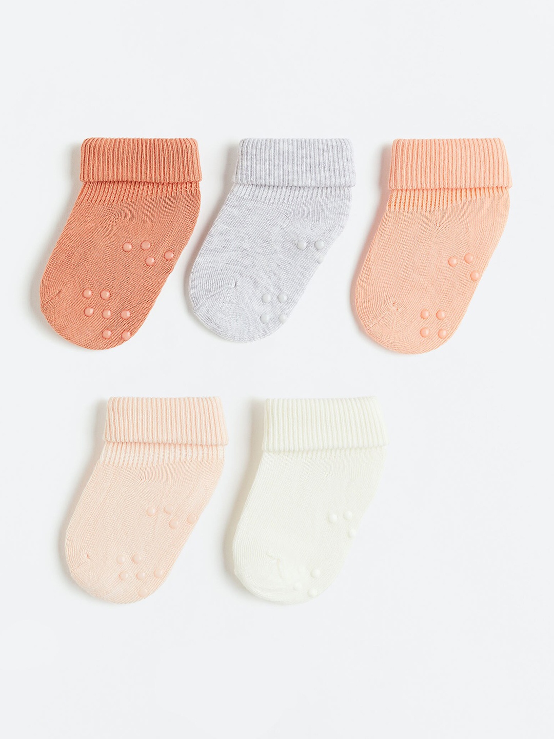 

H&M Boys 5-Pack Anti-Slip Socks, Grey