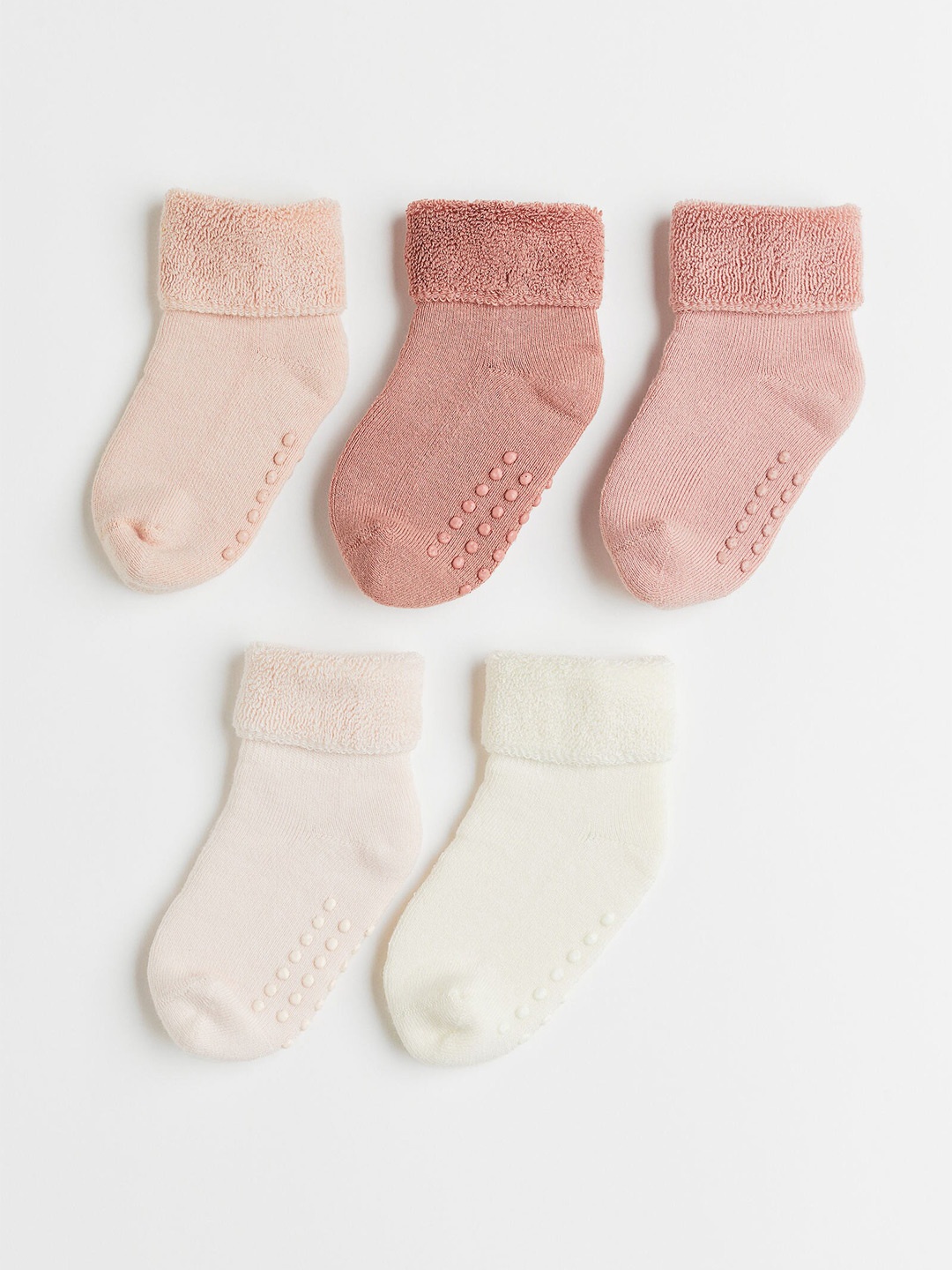

H&M Infant Boys 5-Pack Anti-Slip Socks, Pink