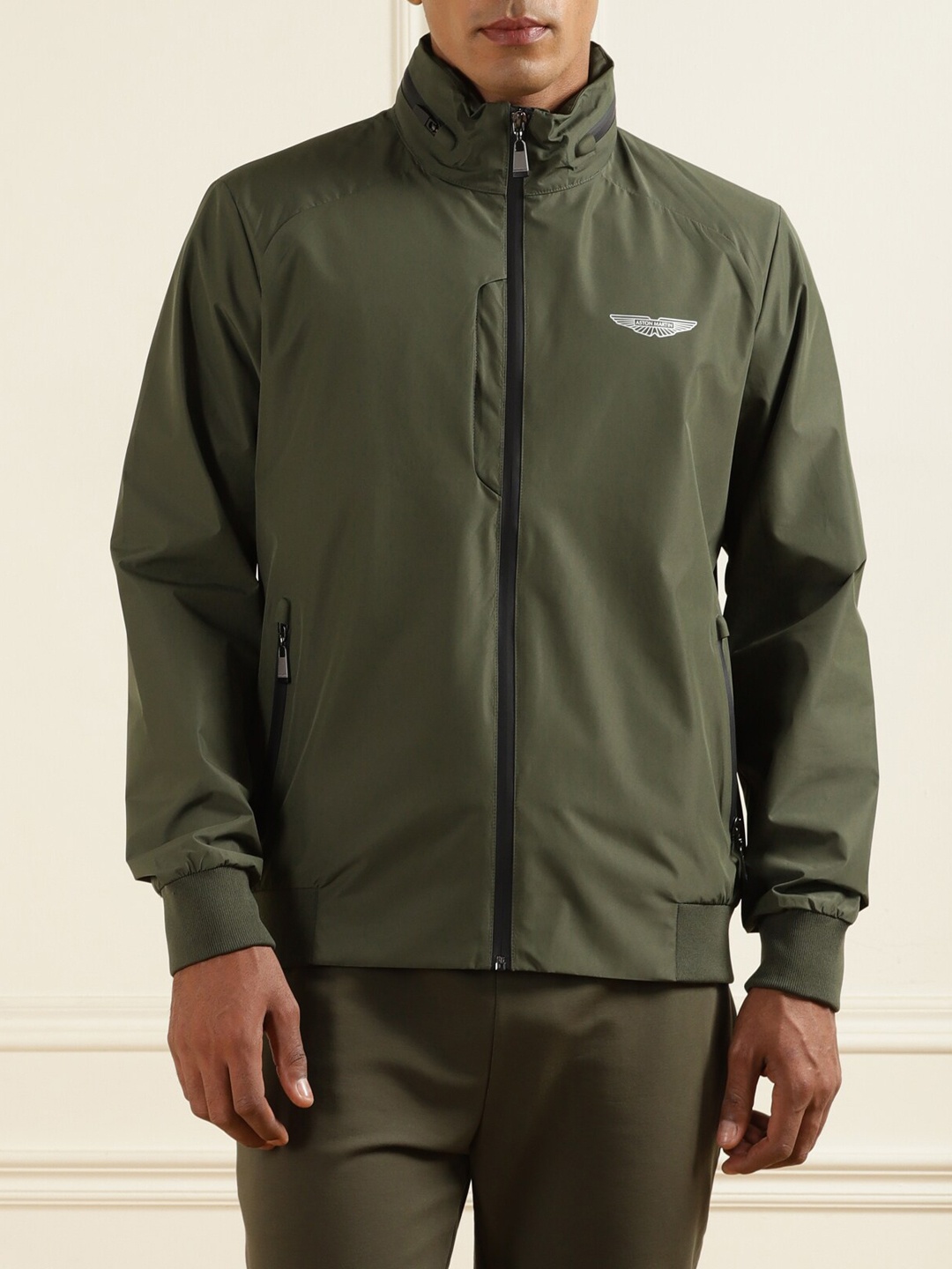 

HACKETT LONDON Hooded Longline Tailored Jacket, Green