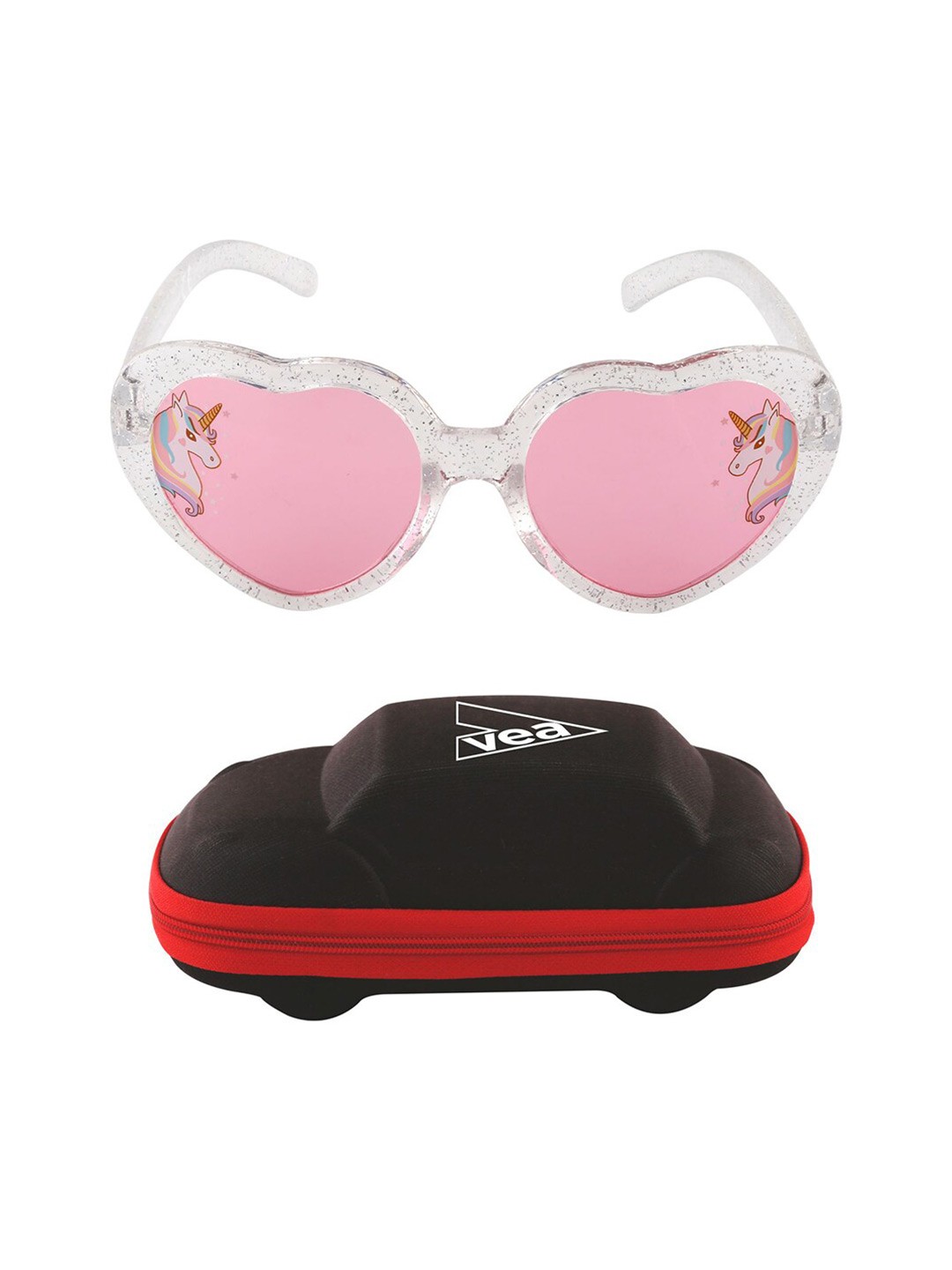 

VEA Girls Wayfarer Sunglasses With UV Protected Lens, Pink