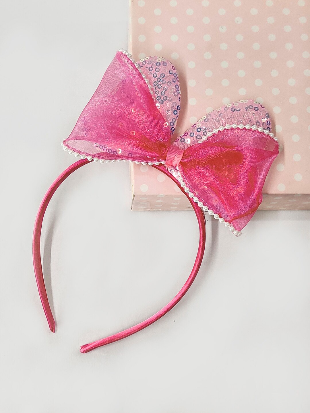 

The Magic Wand Girls Embellished Fabric Hairband, Pink