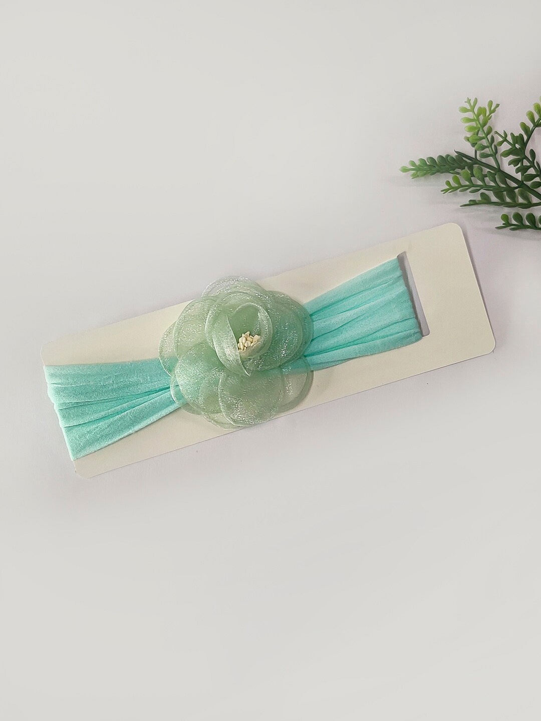 

The Magic Wand Girls Embellished Fabric Hairband, Green