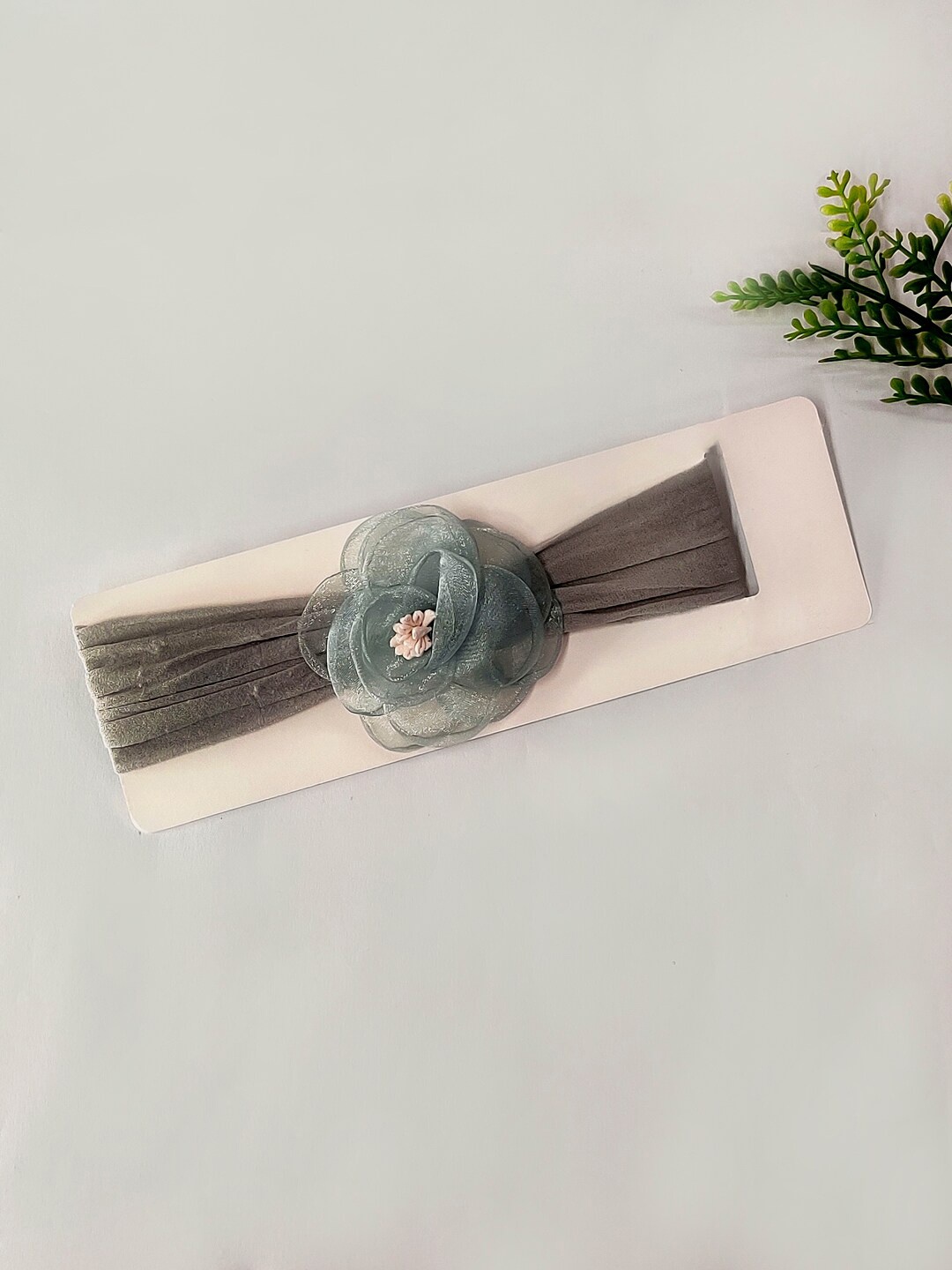 

The Magic Wand Girls Embellished Fabric Hairband, Grey