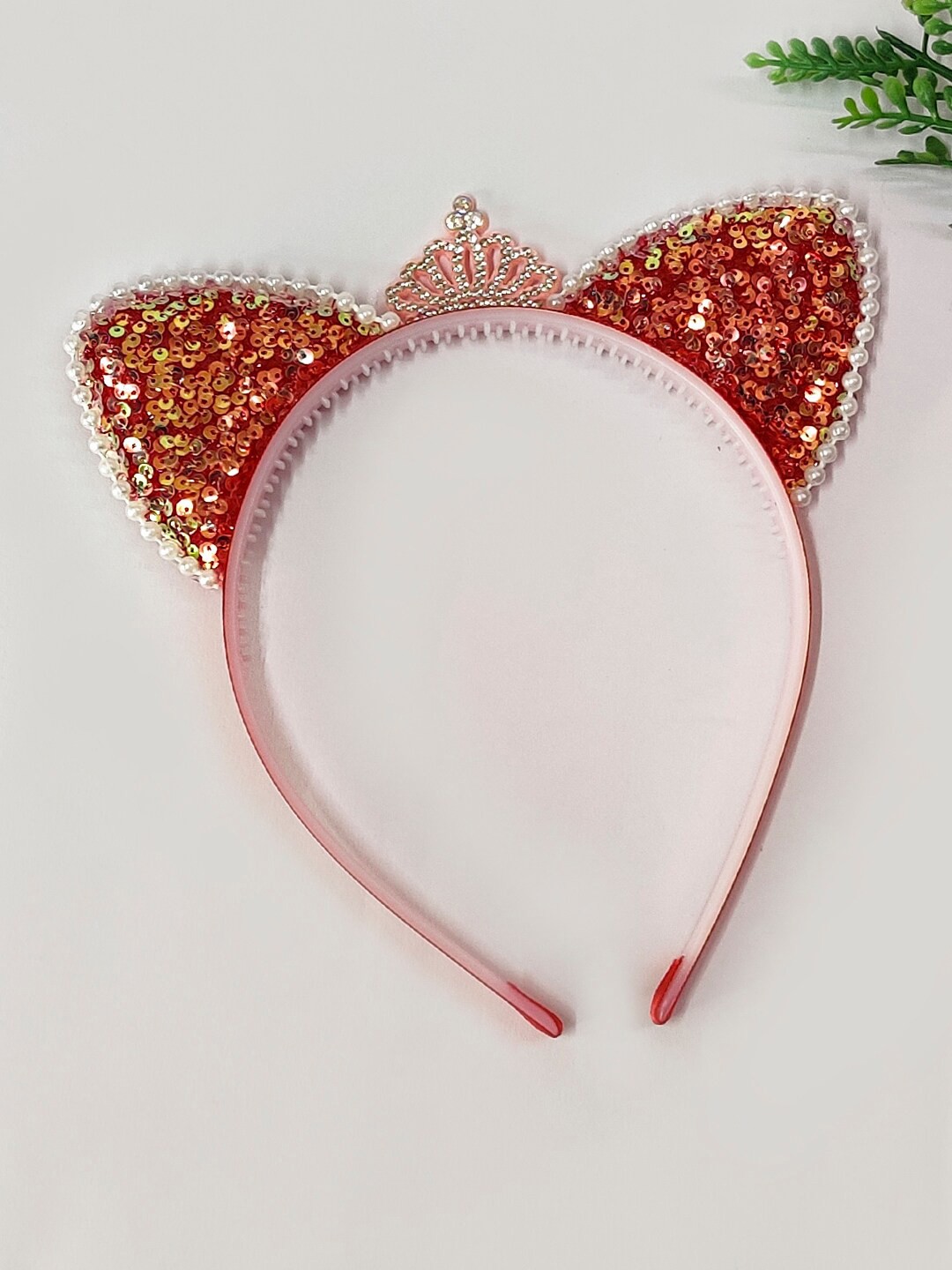 

The Magic Wand Girls Embellished Hairband, Red