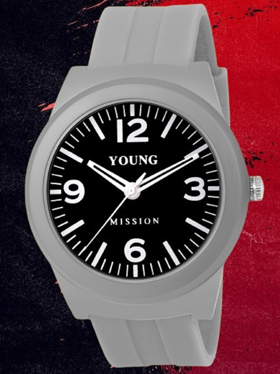 

YOUNG MISSION Kids Round Analogue Watch YOUNG MISSION YM 604 GREY