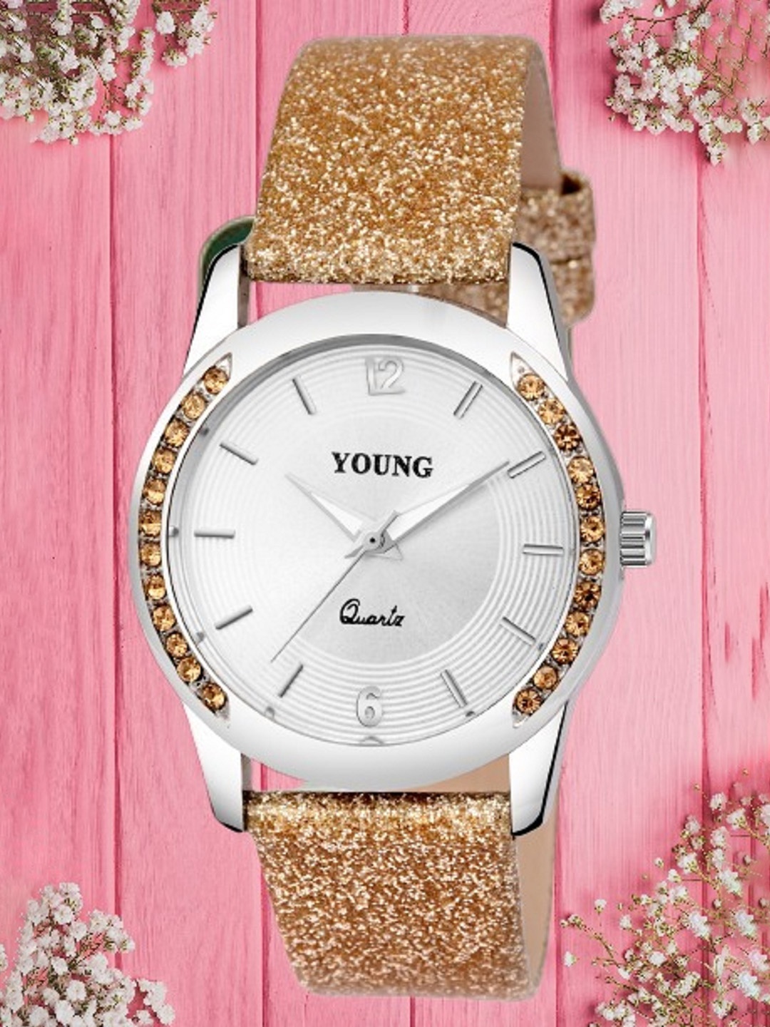 

YOUNG MISSION Kids Round Analogue Watch YOUNG MISSION YM 502 GD, Gold