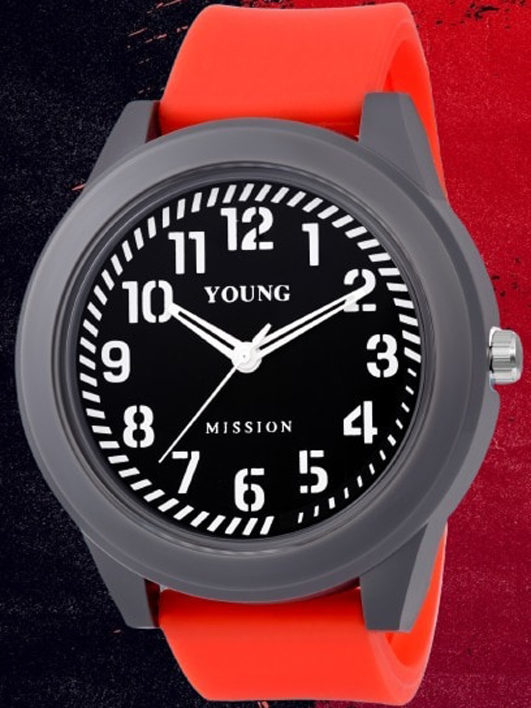 

YOUNG MISSION Kids Patterned Dial Analogue Watch YM 503 GREY.RD 01