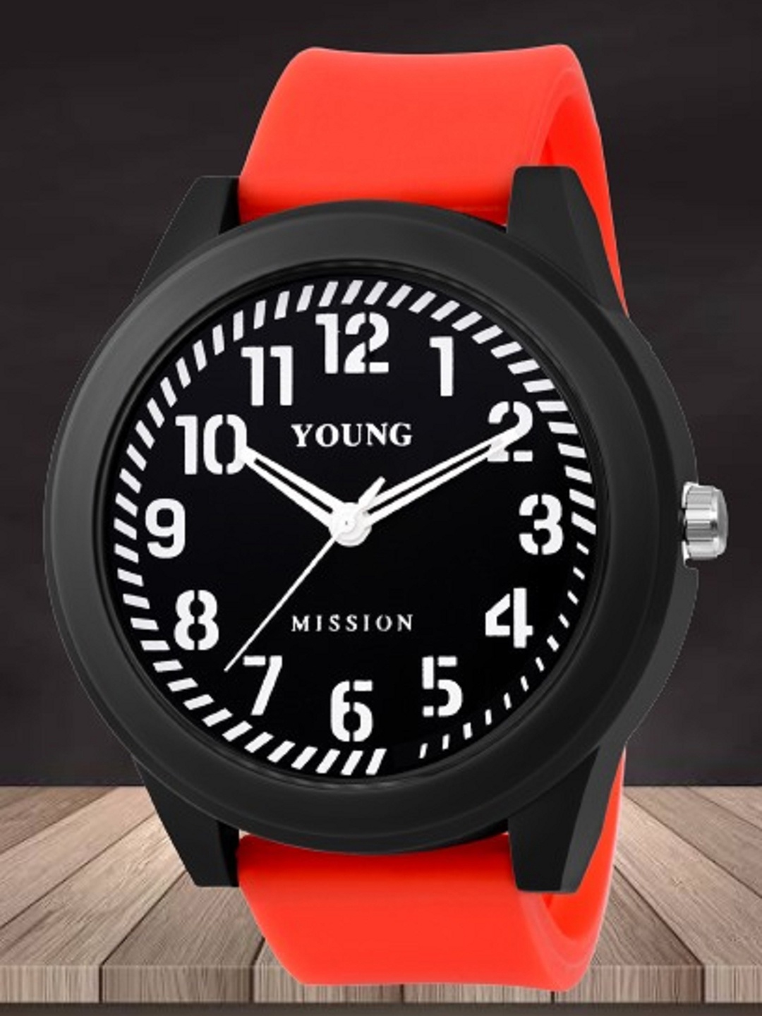 

YOUNG MISSION Kids Patterned Dial Analogue Watch YM 503 BK.RD 01, Black