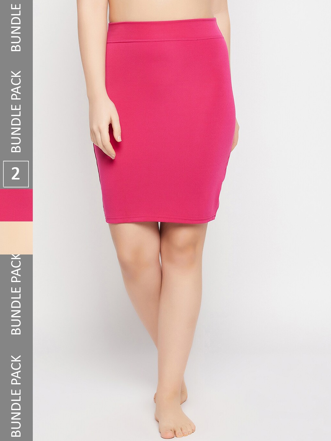 

SECRETS BY ZEROKAATA Pack of 2 Seamless Shapewear skirt Body Shaper, Assorted