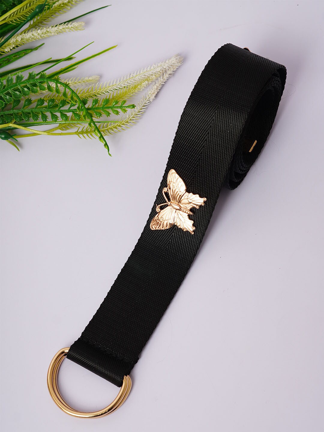 

Ferosh Women Butterfly Embellished Belt, Black