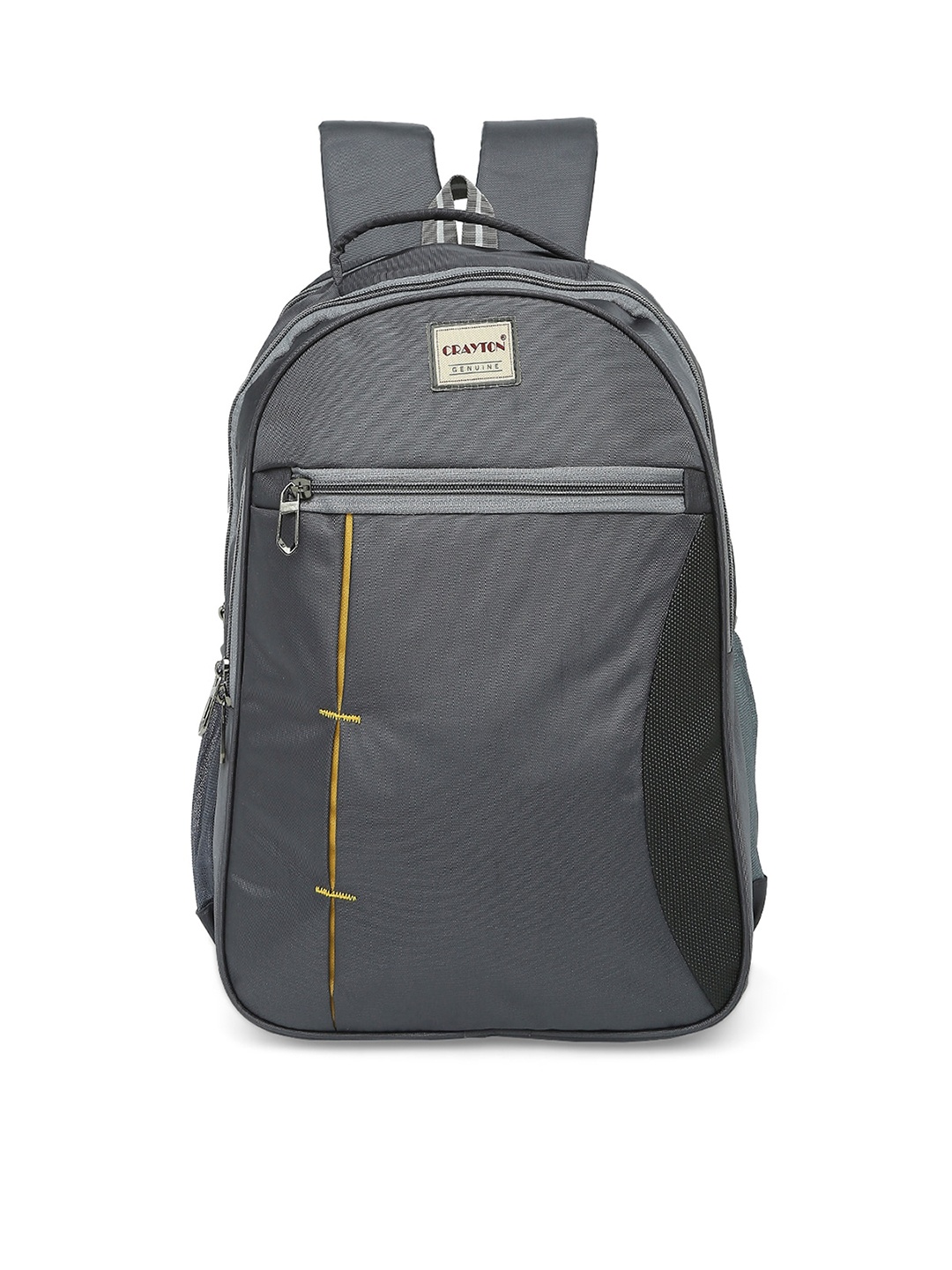 

CRAYTON Unisex Ergonomic Upto 15.6 Inch Backpack with Compression Straps, Grey