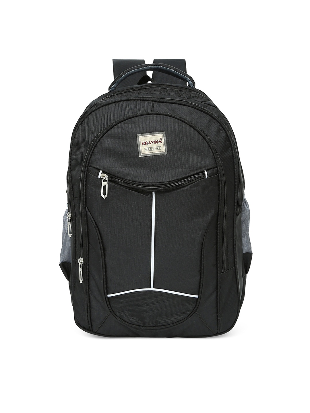 

CRAYTON Unisex Brand Logo Laptop Backpack, Black
