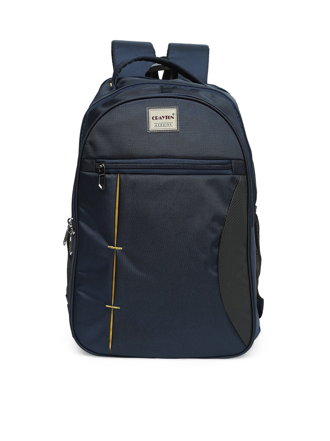 

CRAYTON Unisex Ergonomic Upto 15.6 Inch Backpack with Compression Straps, Navy blue