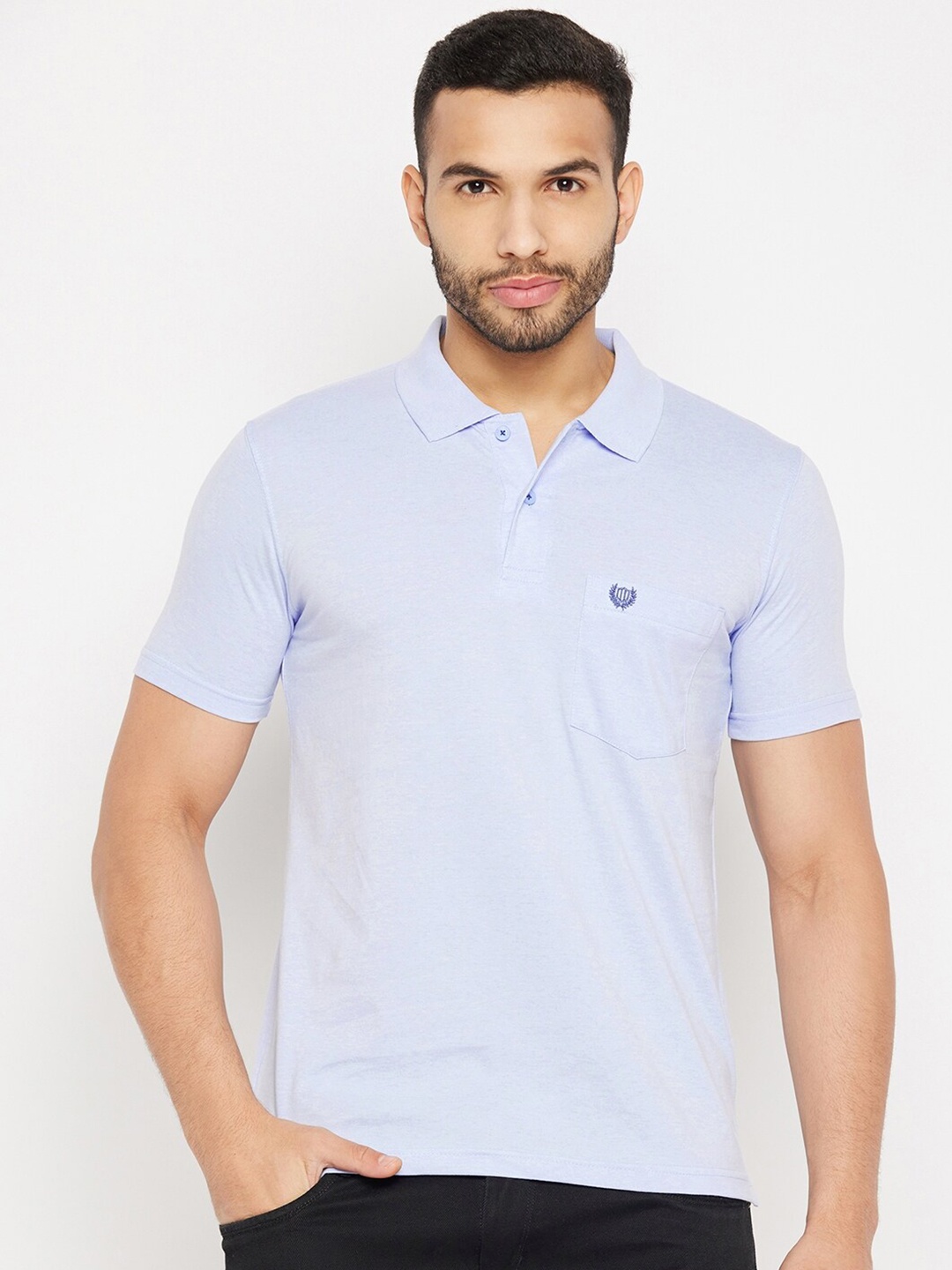 

Duke Polo Collar Cotton T-shirt, Blue