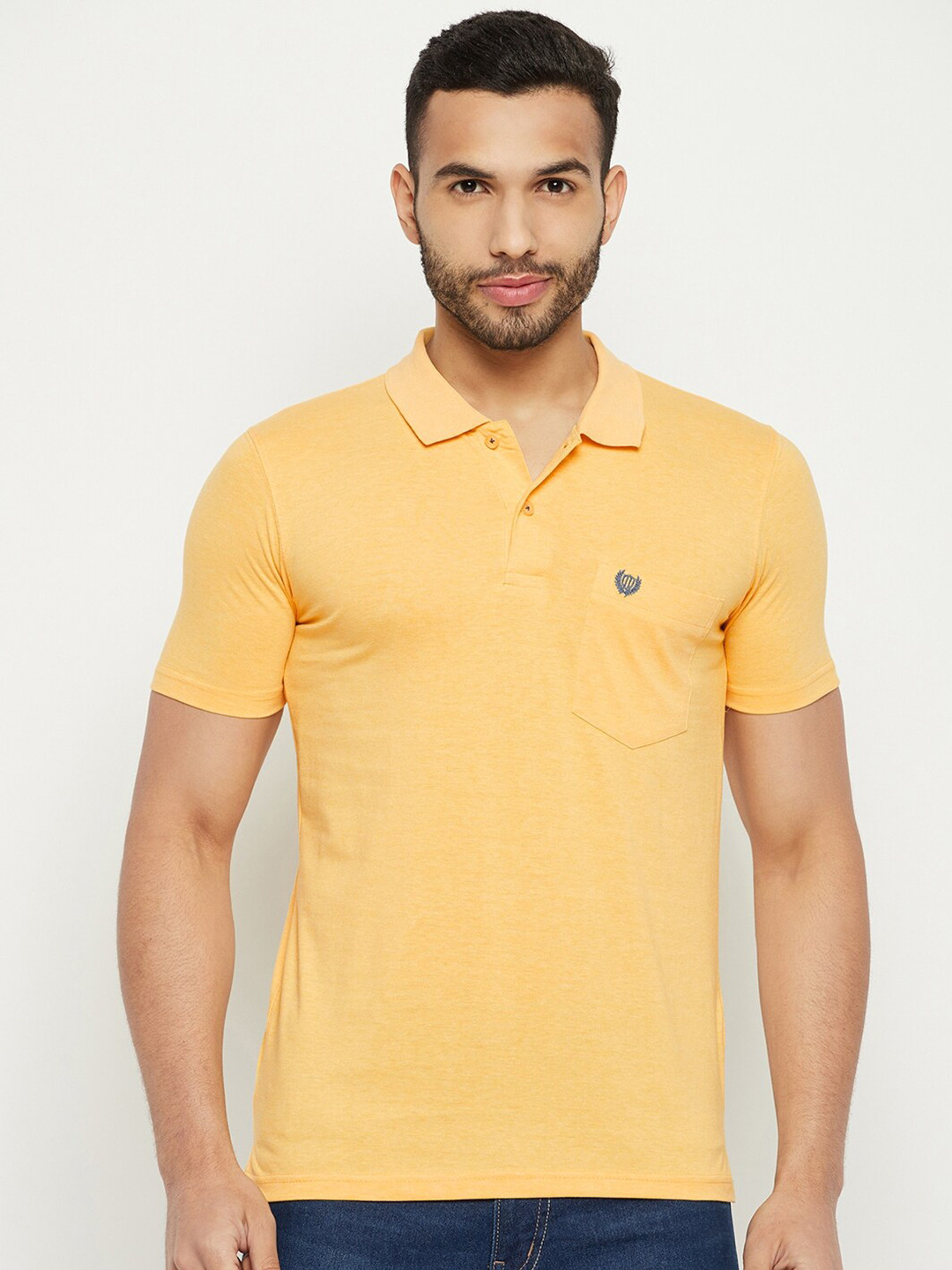 

Duke Polo Collar Cotton T-shirt, Yellow