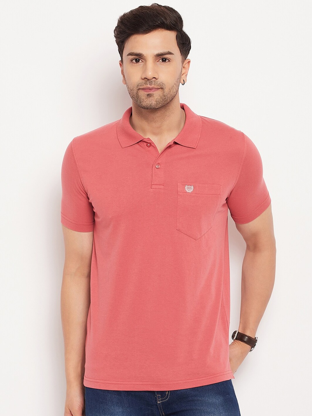 

Duke Polo Collar Cotton T-shirt, Red
